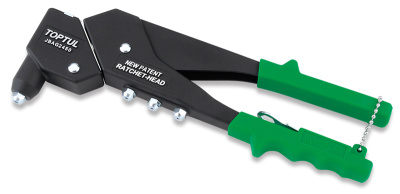 Заклепочник ручной с поворотной головкой Pro-Series 2.4, 3.2, 4.0, 4.8 мм TOPTUL JBAG2450 Заклепочник ручной с поворотной головкой Pro-Series 2.4, 3.2, 4.0, 4.8 мм TOPTUL JBAG2450