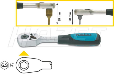 HAZET Трещетка для Bits 1/4 115мм 2264 HAZET Трещетка для Bits 1/4 115мм 2264