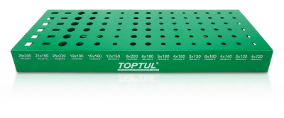 Подставка под зубила и выколотки 90 предмета TOPTUL Подставка под зубила и выколотки 90 предмета TOPTUL