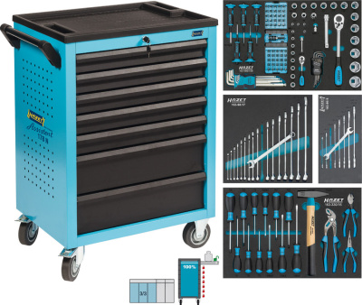 Тележка инструментальная с набором инструмента Hazet 178N-7/147 Тележка инструментальная с набором инструмента Hazet 178N-7/147
