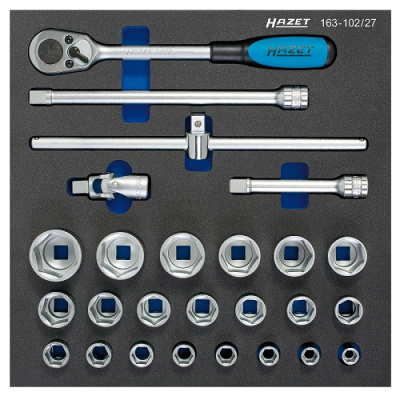 Набор торцевых головок Hazet 163-102/27 Набор торцевых головок Hazet 163-102/27
