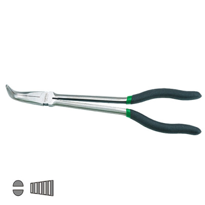 Длинногубцы изогнутые 90° 280 мм TOPTUL DFAI1211 Длинногубцы изогнутые 90° 280 мм TOPTUL DFAI1211