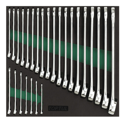 Набор комбинированных ключей 6-32 мм, 26 пр. в мягком ложементе TOPTUL  GVC2604 Набор комбинированных ключей 6-32 мм, 26 пр. в мягком ложементе TOPTUL  GVC2604