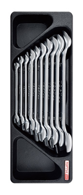 Набор рожковых ключей 6х7-24х27 мм, 10 предметов, в ложементе (А) TOPTUL Набор рожковых ключей 6х7-24х27 мм, 10 предметов, в ложементе (А) TOPTUL