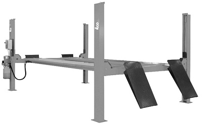 Подъемник четырехстоечный, г/п 4т TECO 4004 B